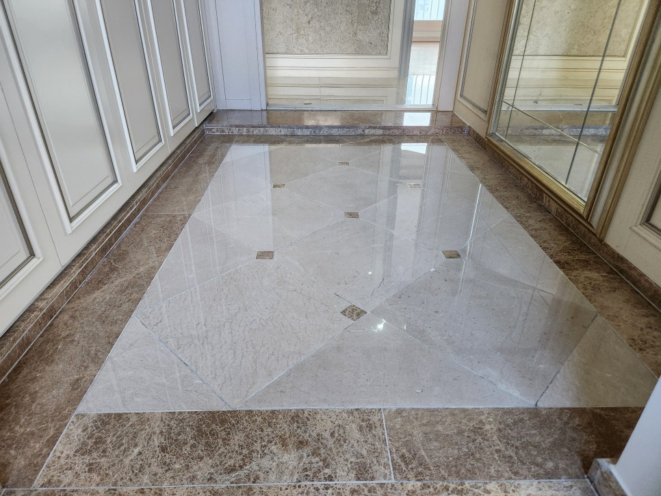 용인 흥덕마을 경남아너스빌 바닥 광택 복원