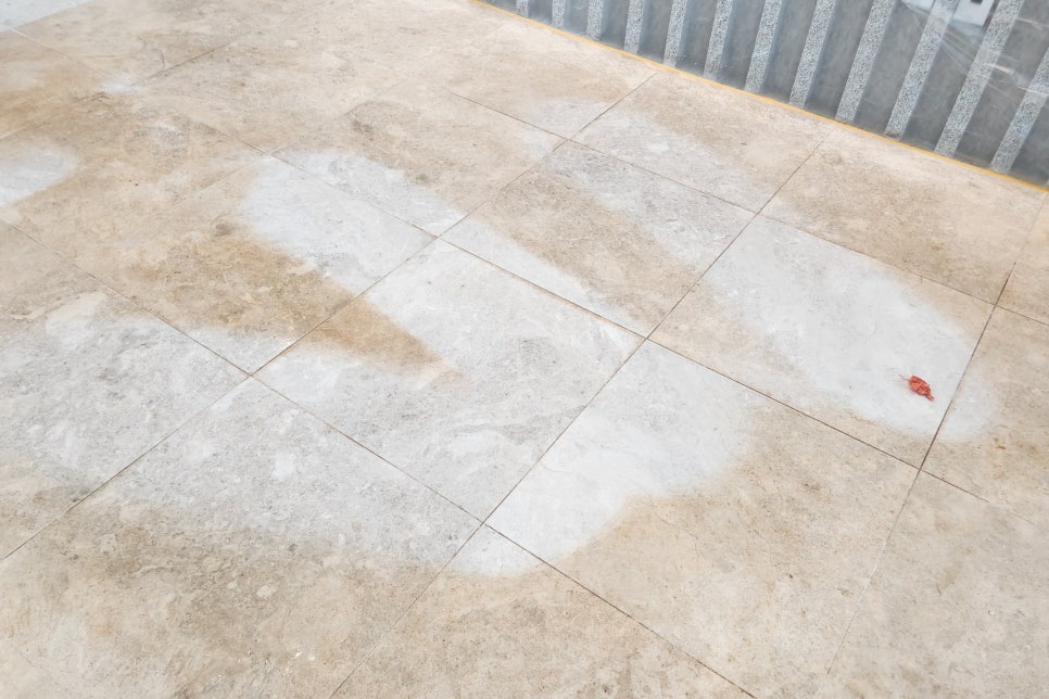 천연대리석 변색 복구 복원