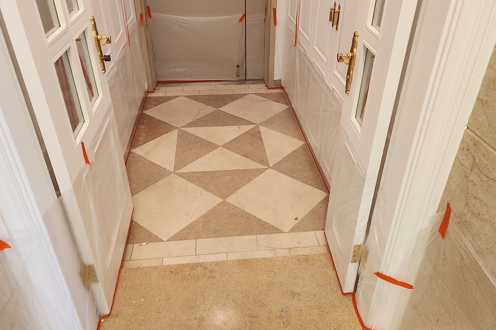 용인 성원상떼레이크뷰 아파트 대리석연마